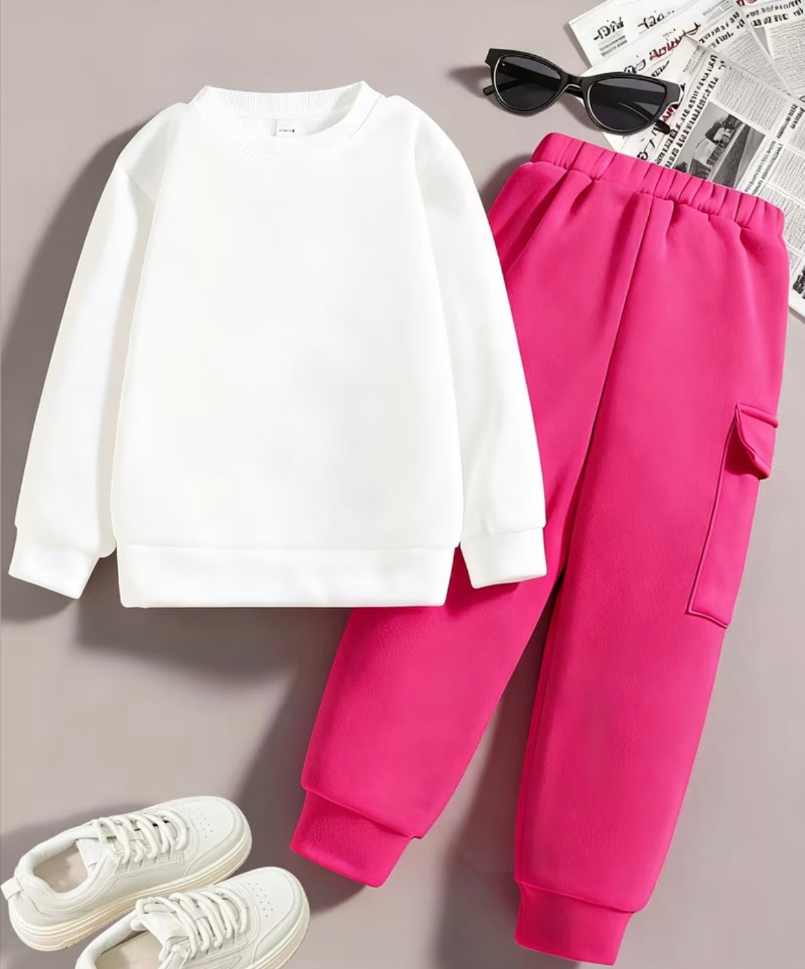 Girls Jumper & Trousers Set
