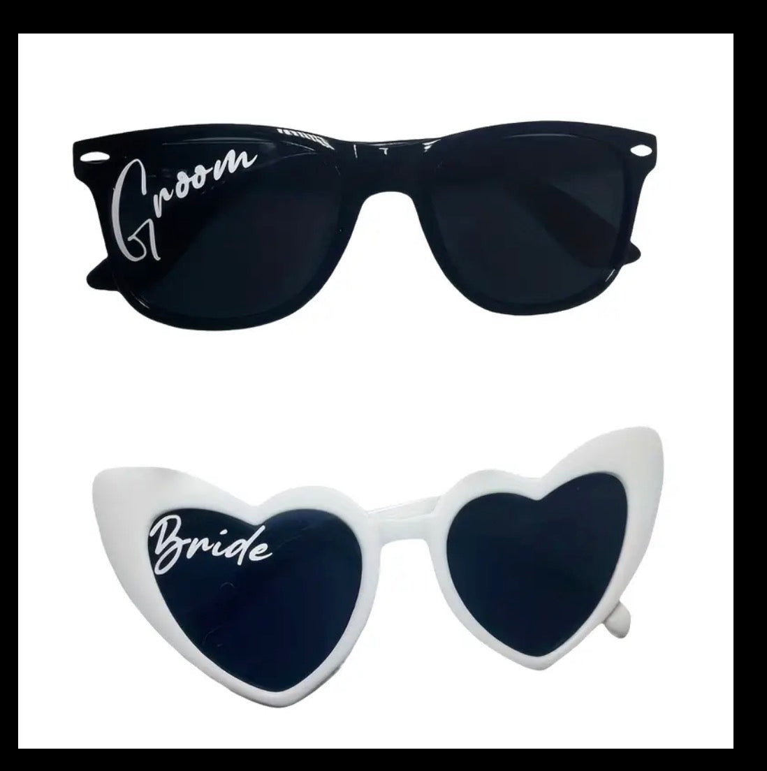2PC Groom & Bride Glasses
