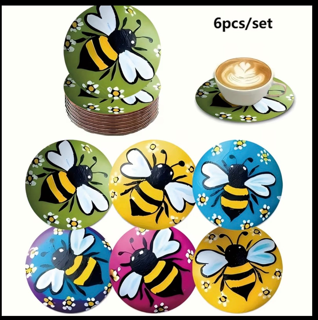 Bee Coasters