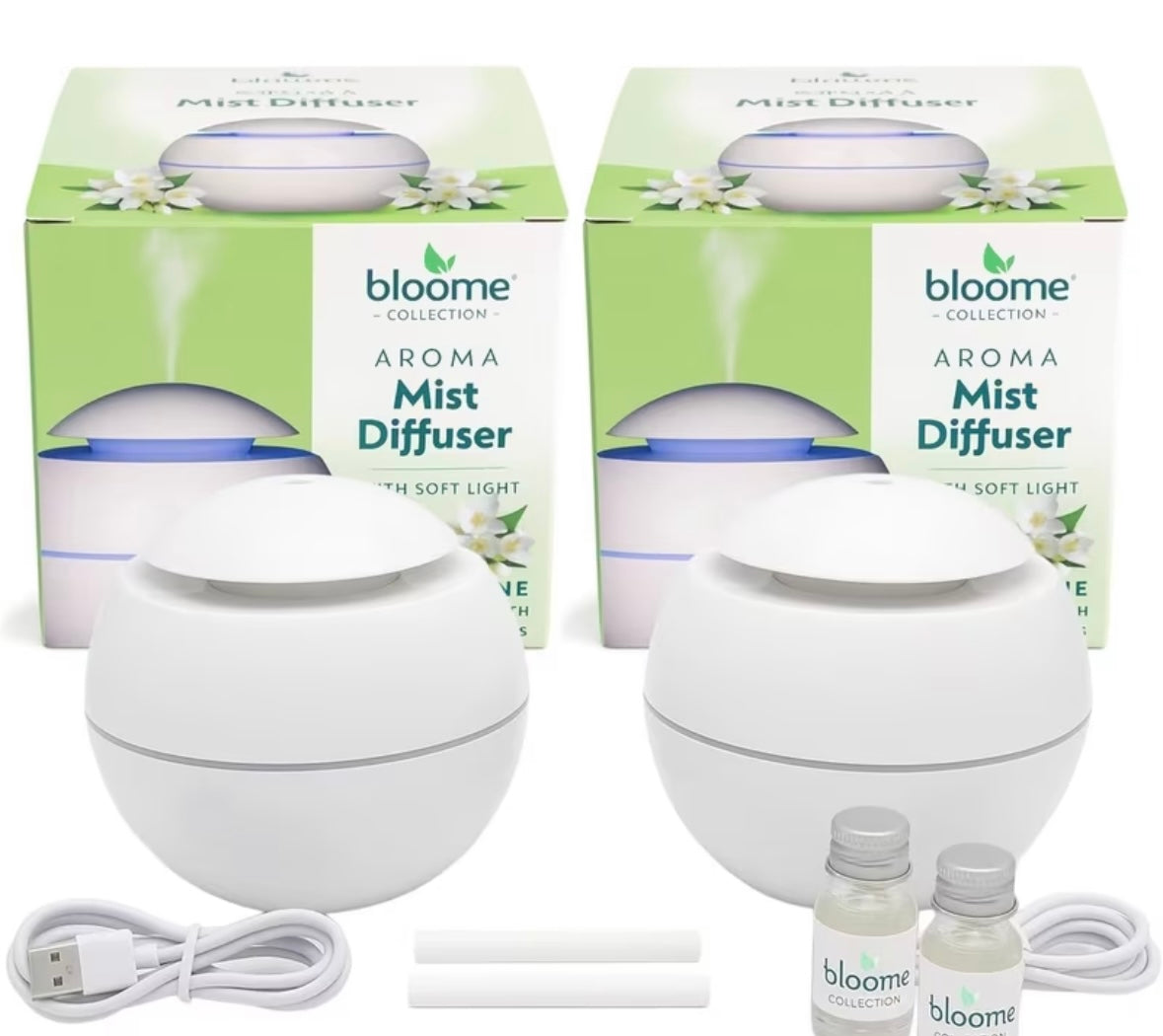 2 pk electric aroma mist diffuser