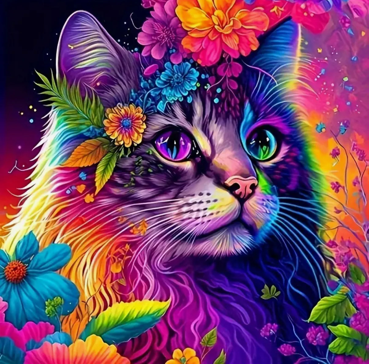 Cat Diamond Art