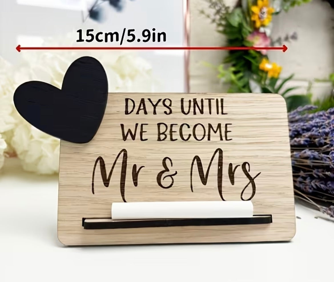 Countdown Wedding Sign