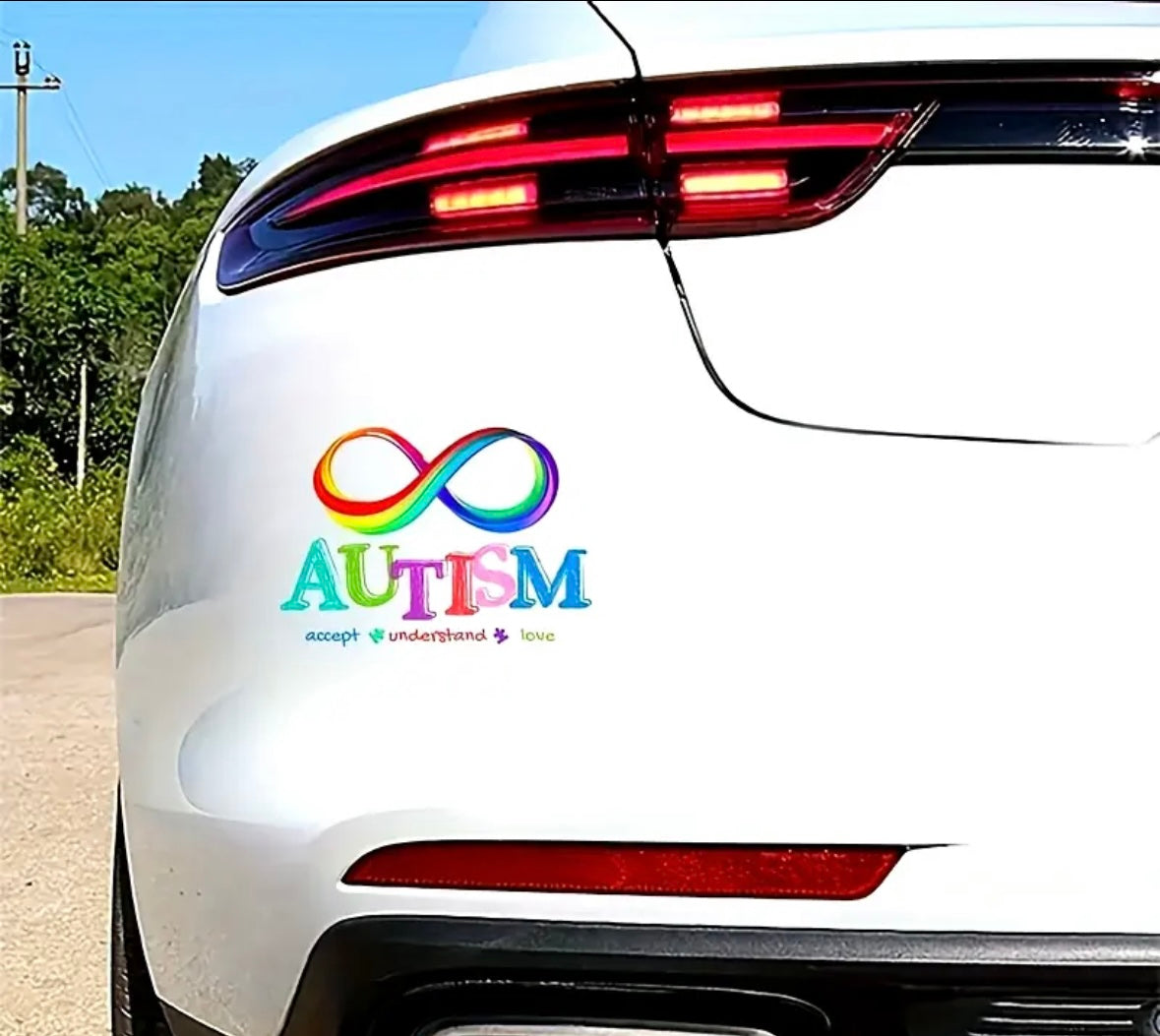Autism vinyl decal for car