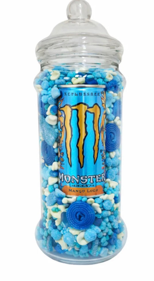 Monster Drink Jar - Blue Mix