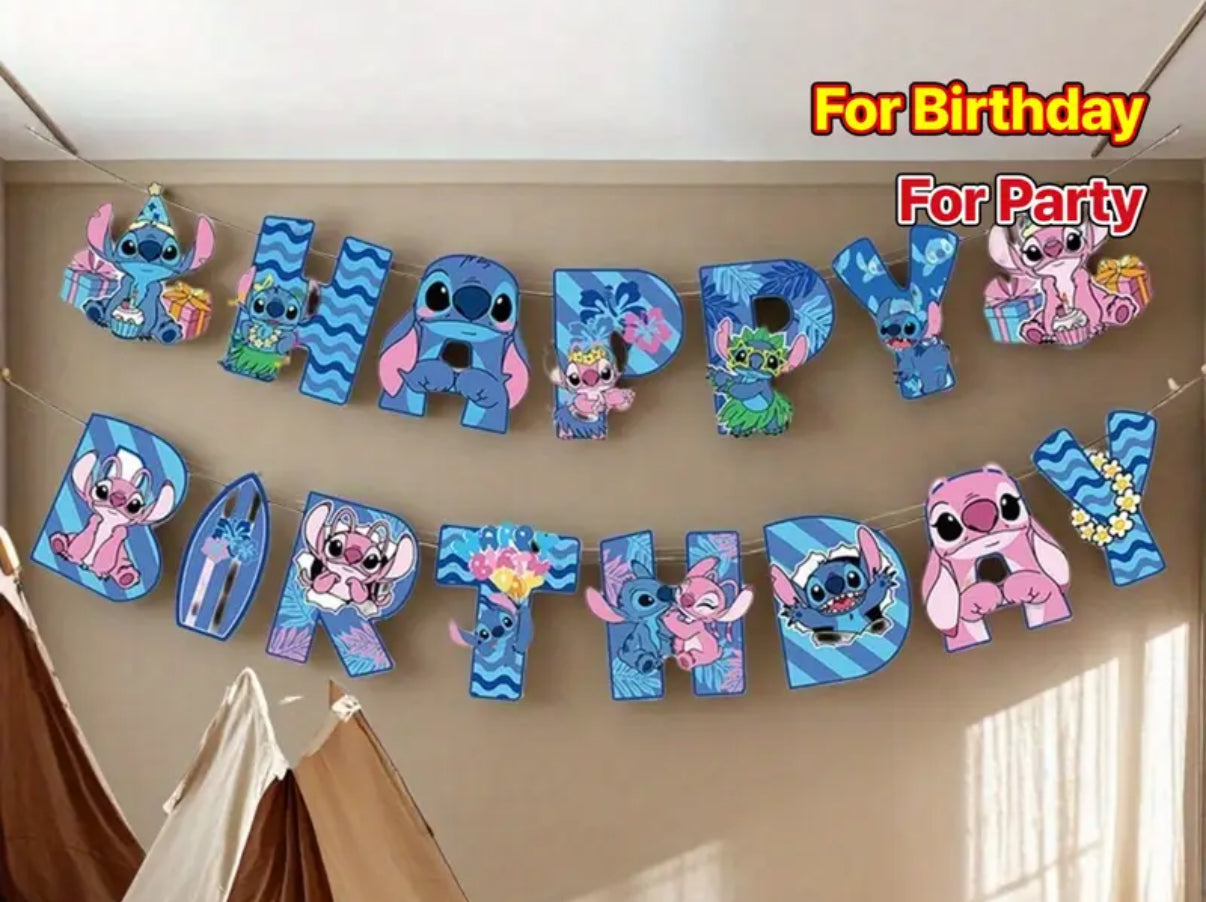 Alien Happy Birthday Banner