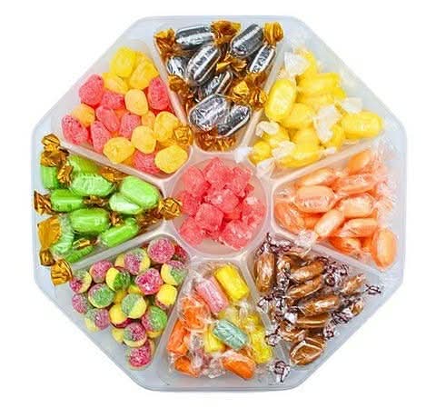 Hard boiled sweets platter