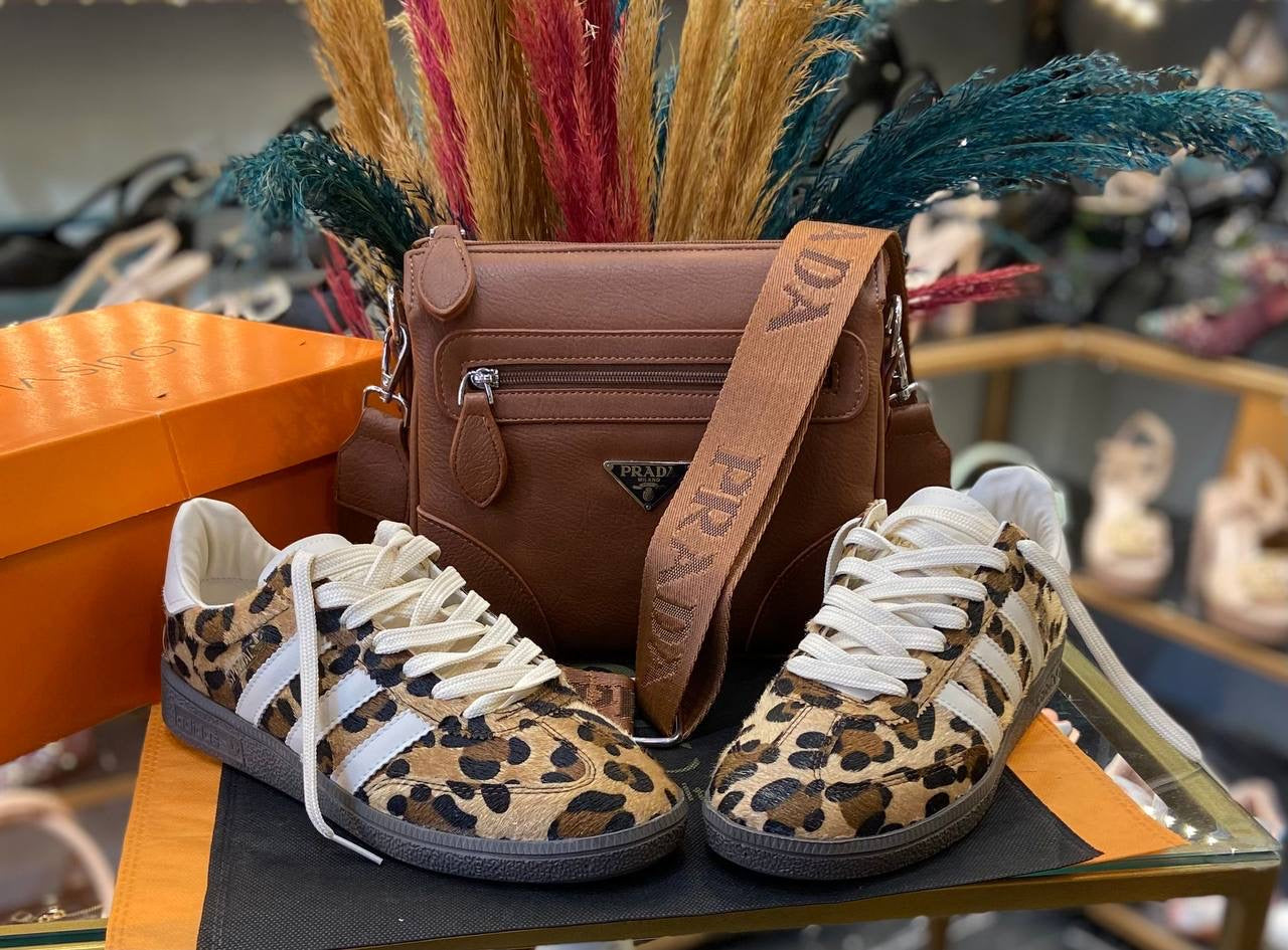 Women Trainers & Bag Set