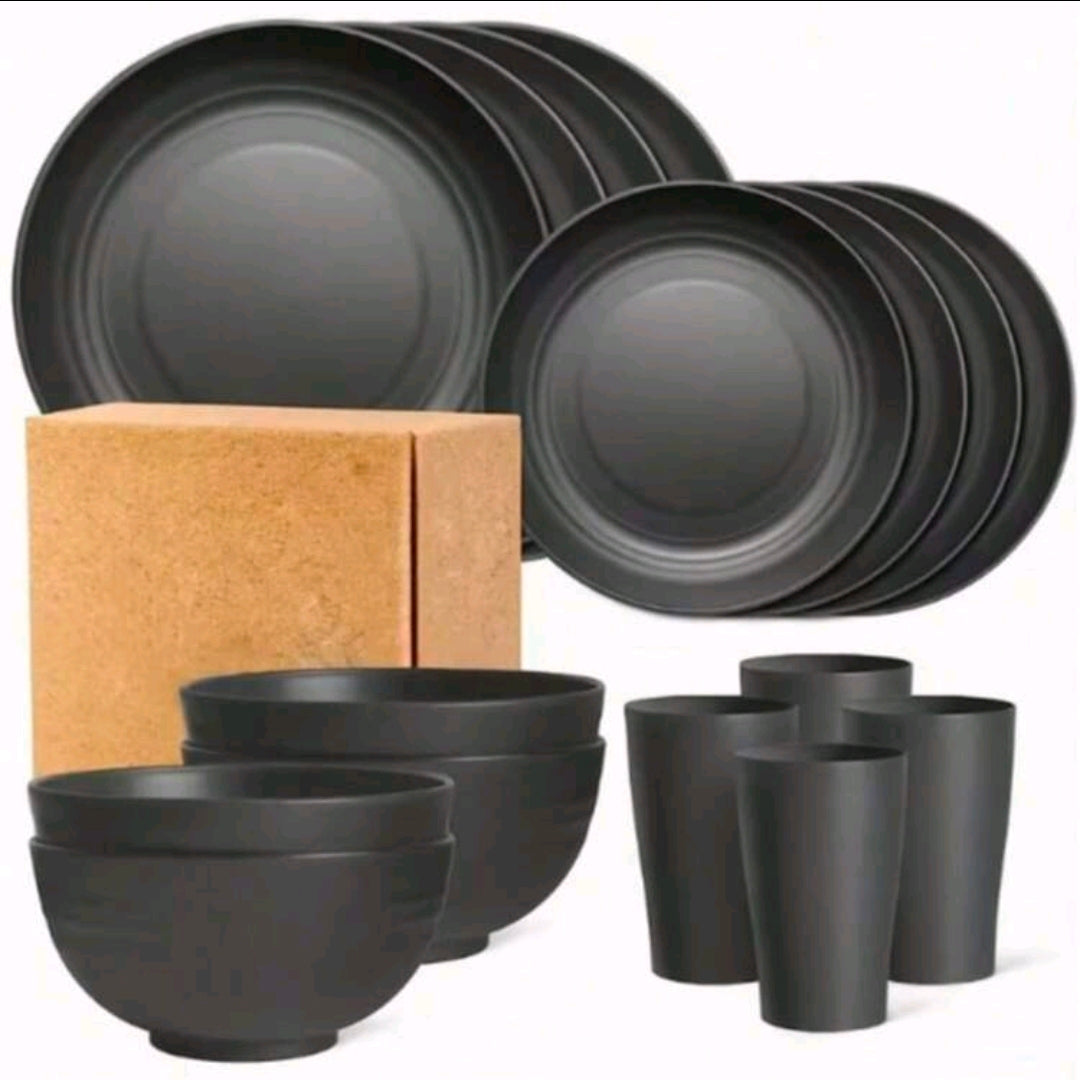 16pcs Unbreakable Plates