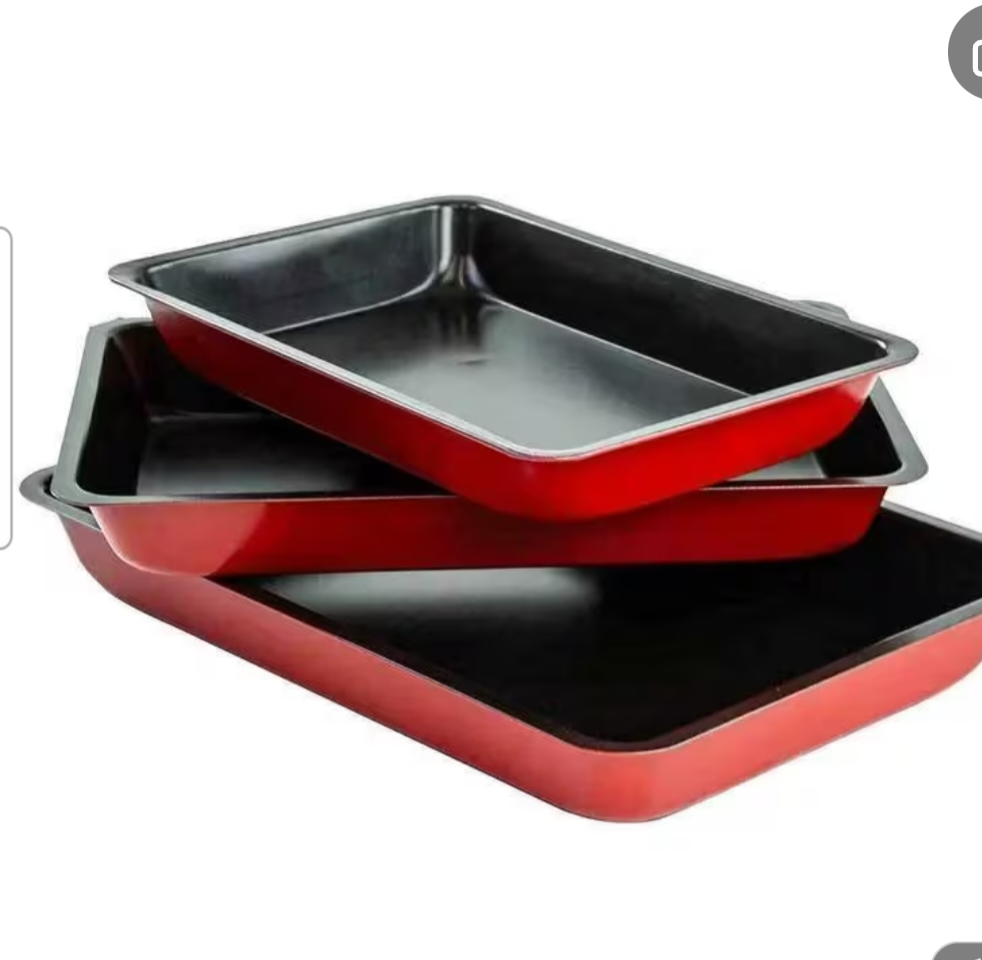 3pc non stick baking trays