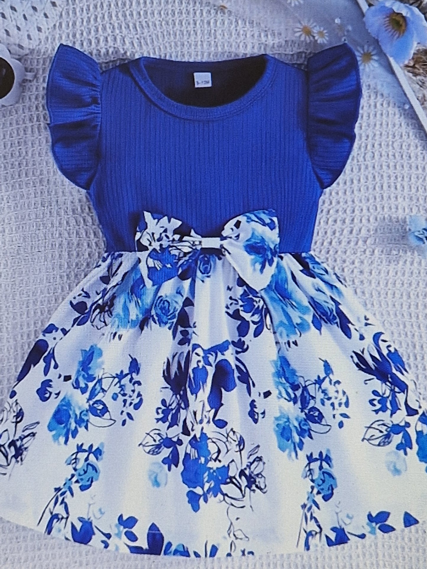 Girls floral print dress