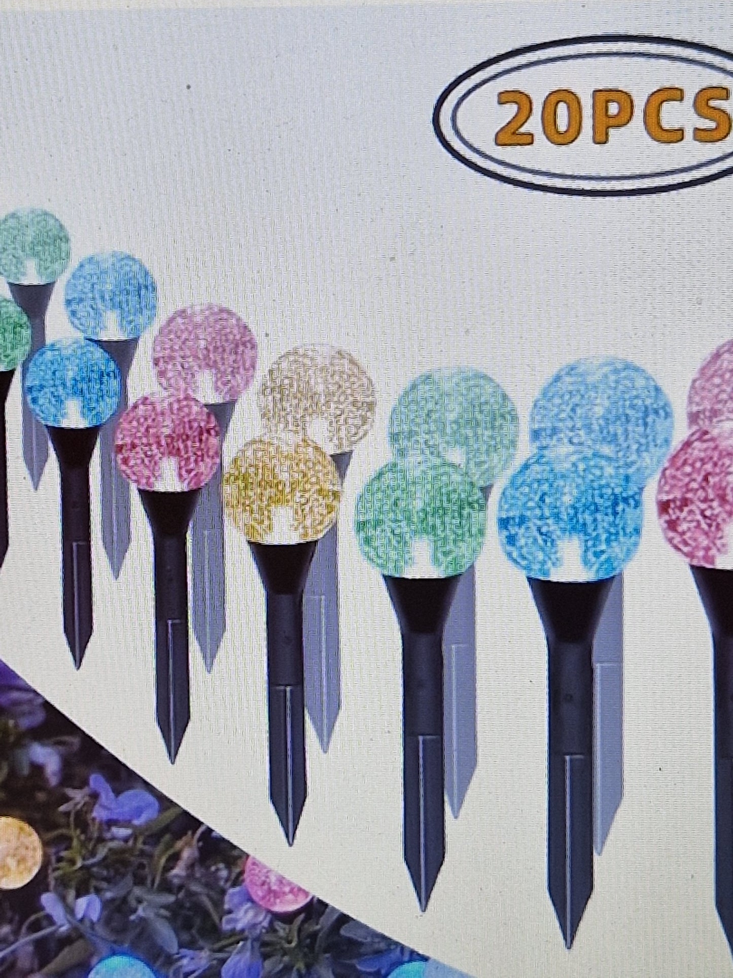 Garden crystal solar lights