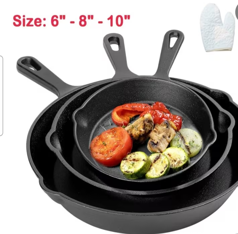 3pcs non stick frying pan set