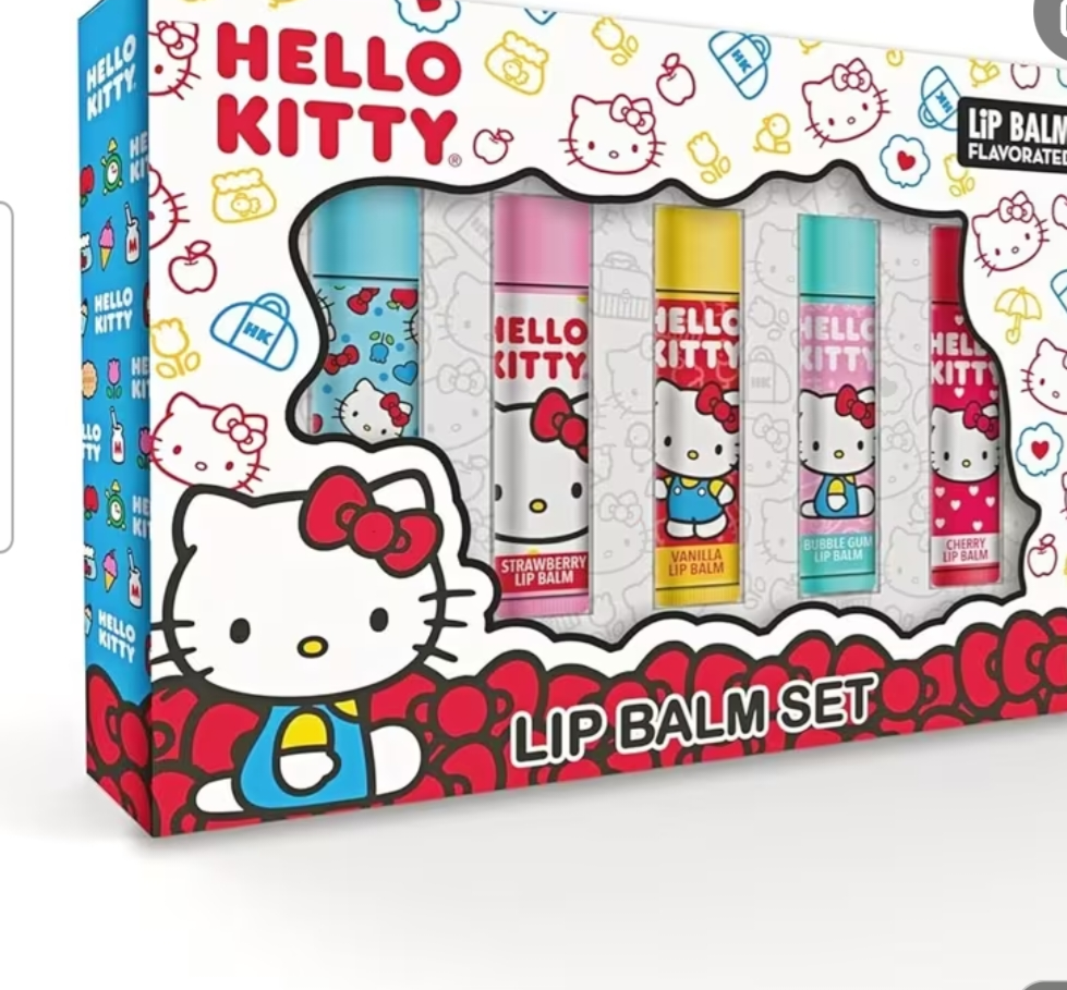 Hello kitty lip barm set