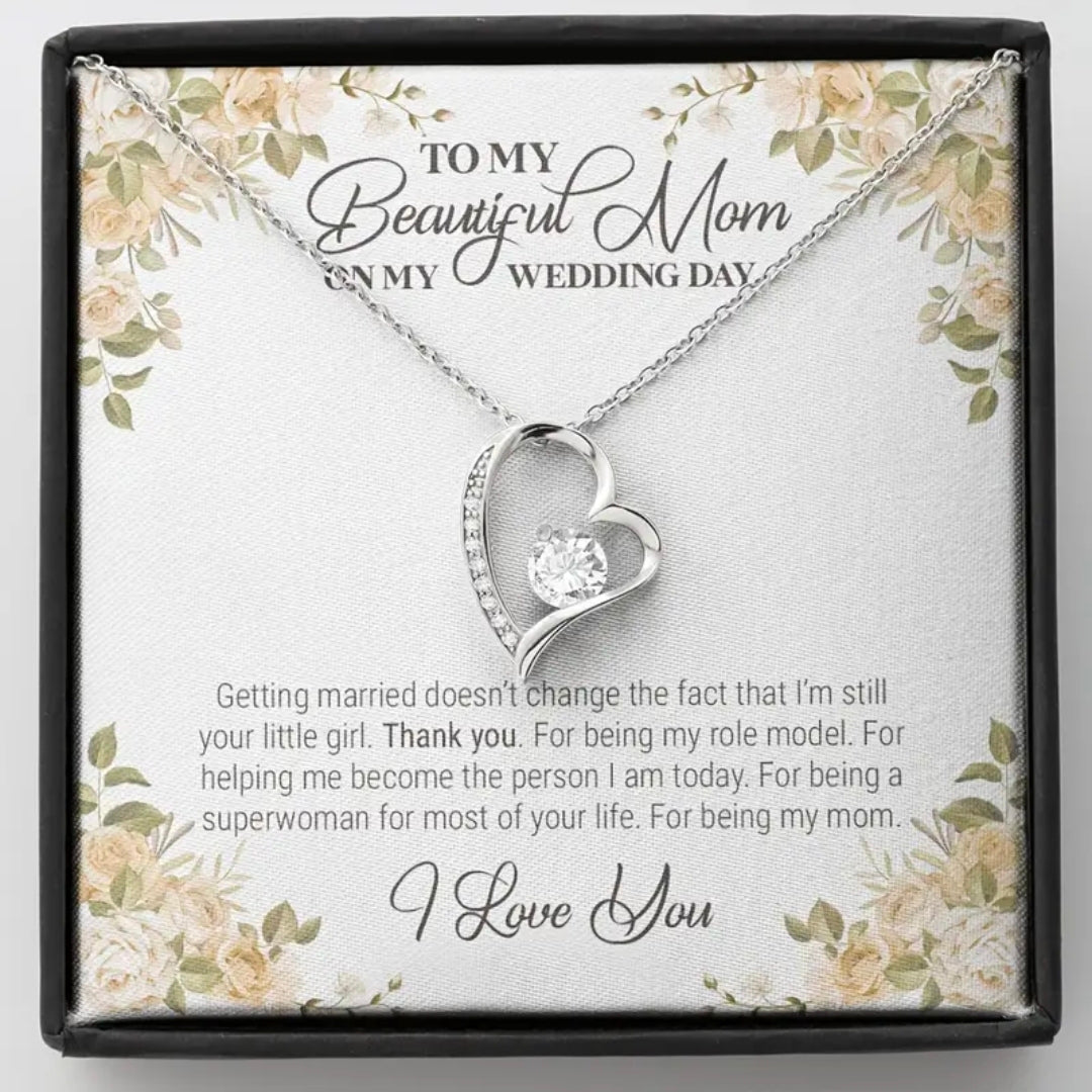 To My Beautiful Mom Necklace