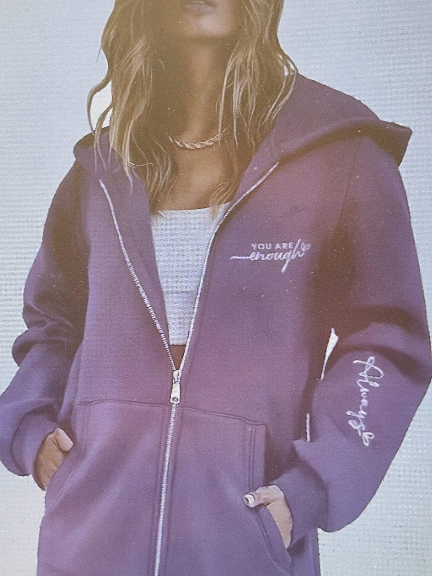 Women's zip up hoodie