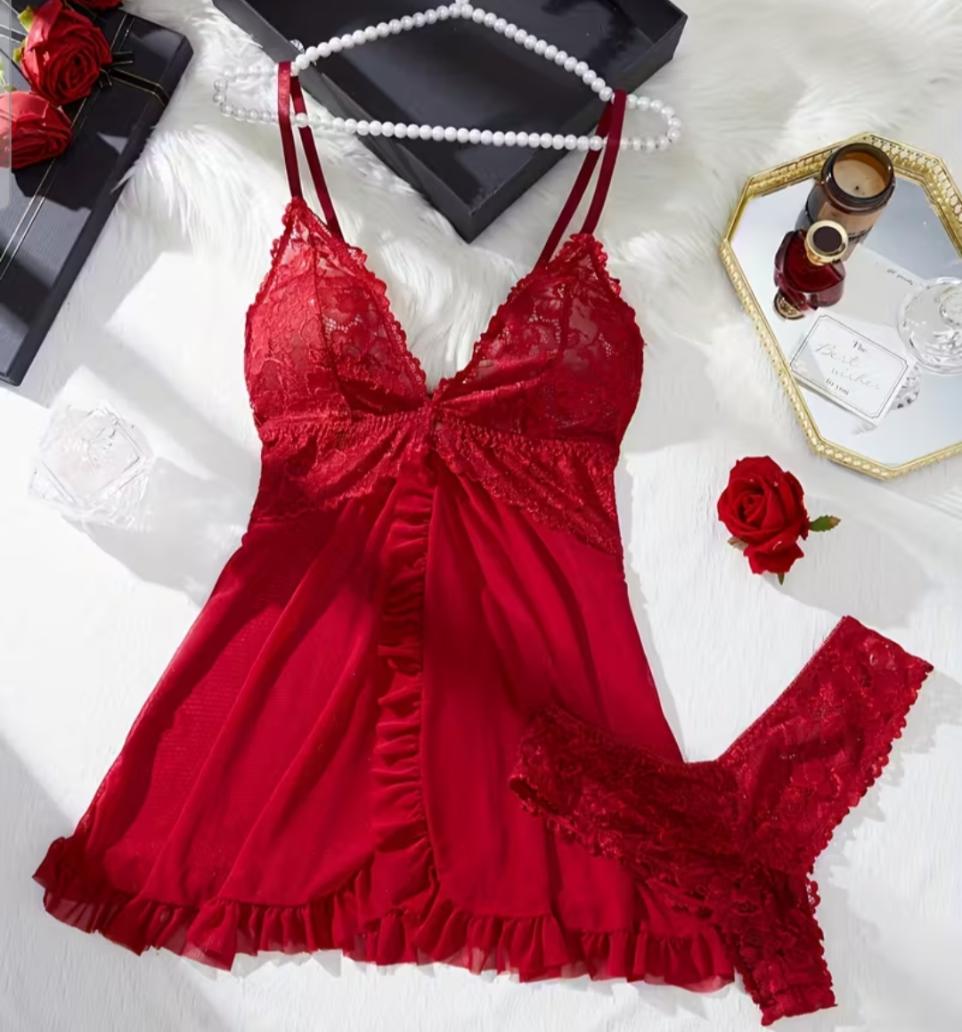 Women's lace lingerie
