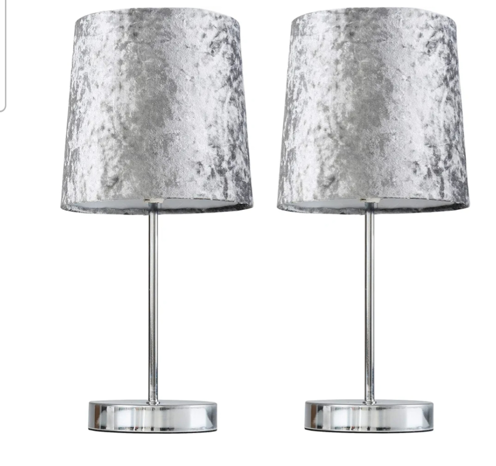 Chrome table lamp