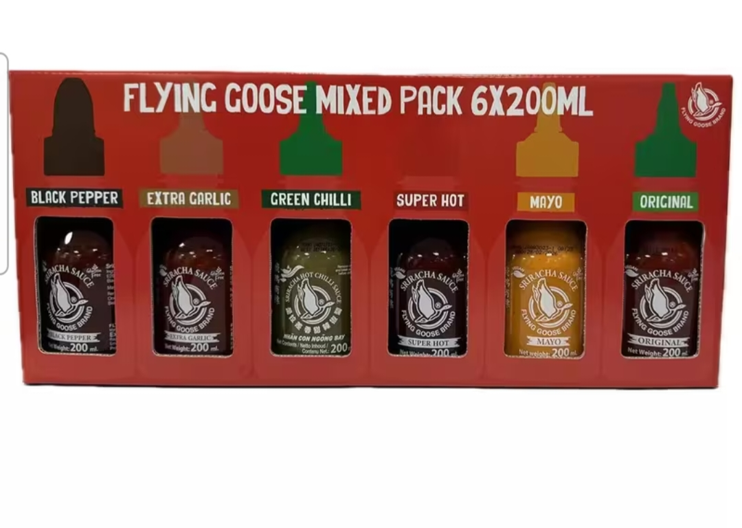 6 Mix pack of chilli sauce