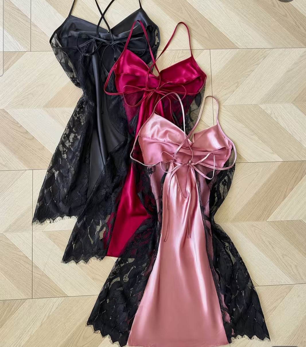 Women's 3 set lace lingerie