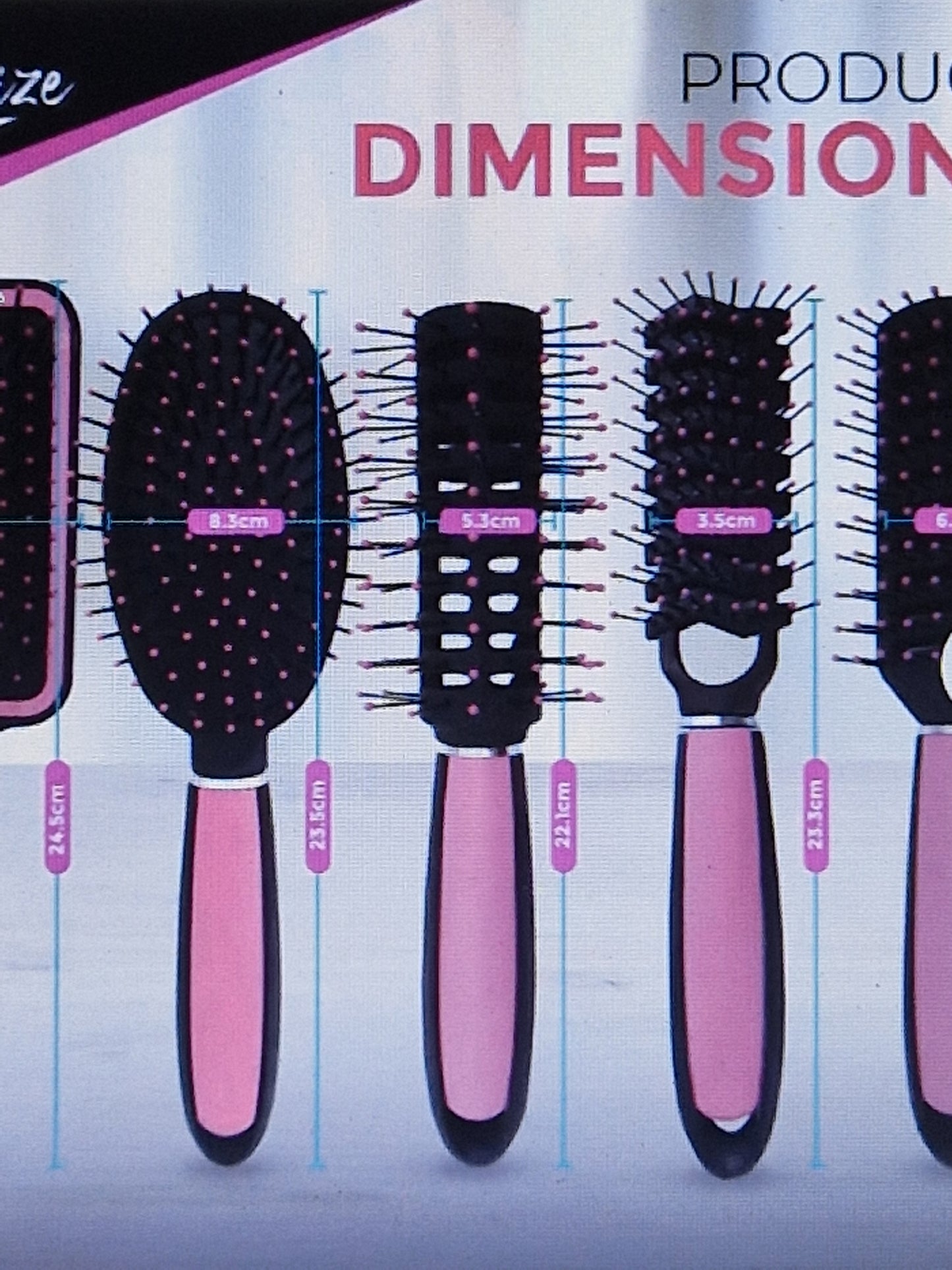 Women's hair brushes