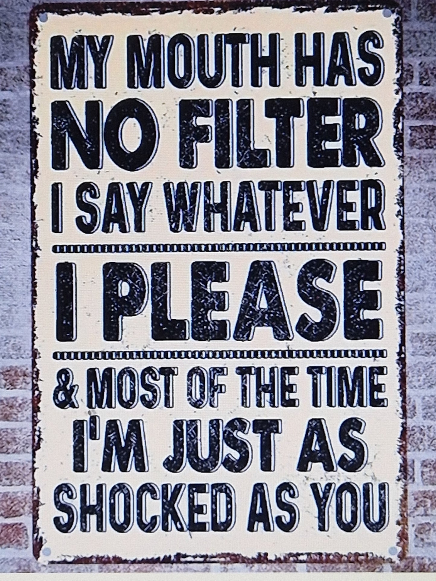 Vintage wooden sign