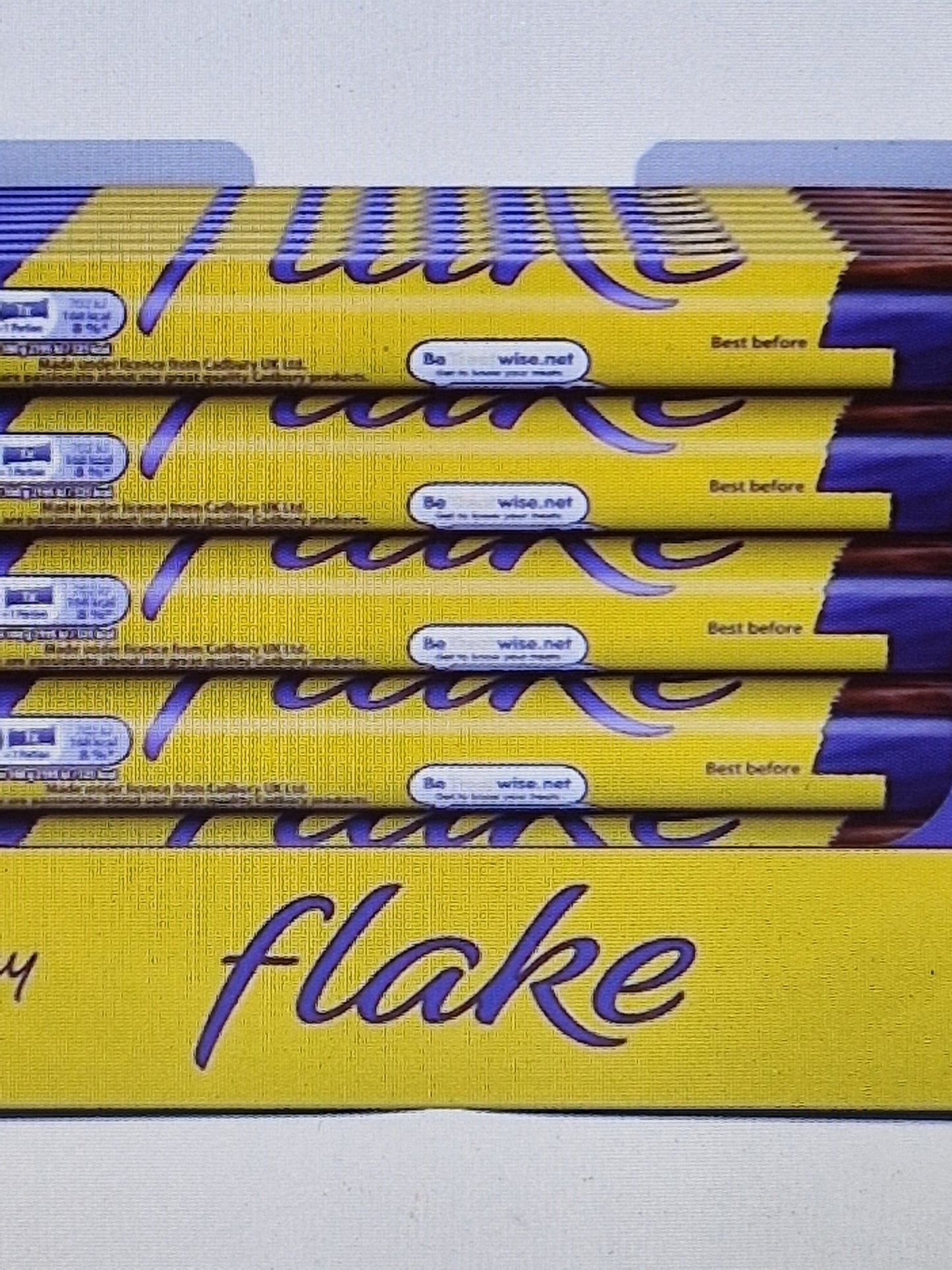 Cadburys flake bars