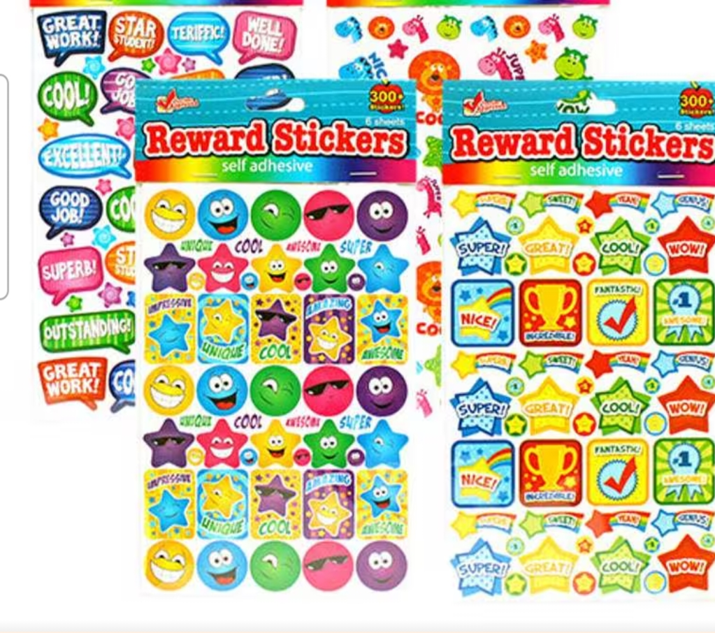 Child rewards stickers