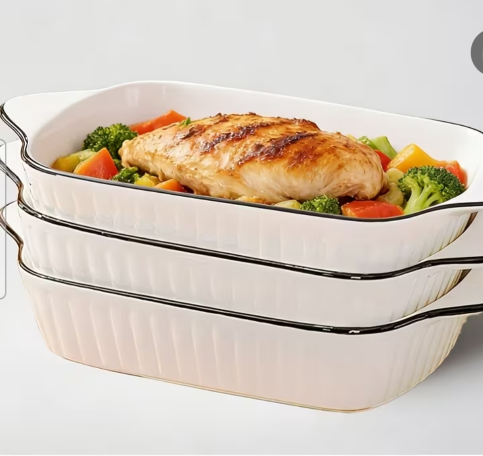 Ceramic baking trays