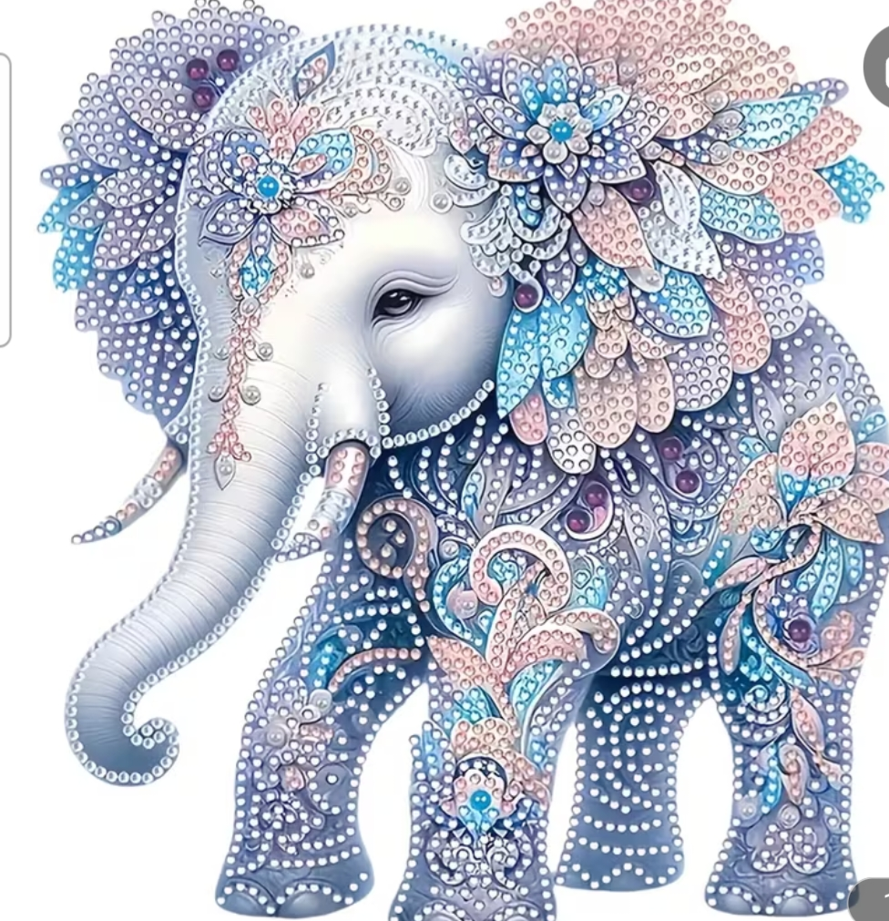 Elephant diamond art