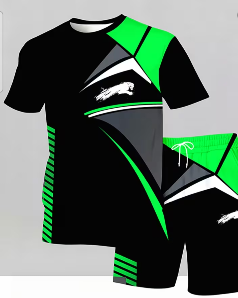 Mens t shirt and short set