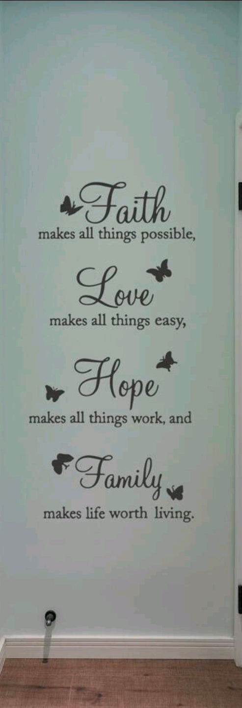 Wall quote sticker