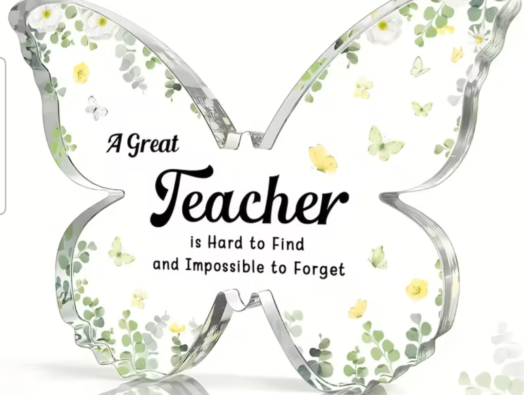 Teacher plaque