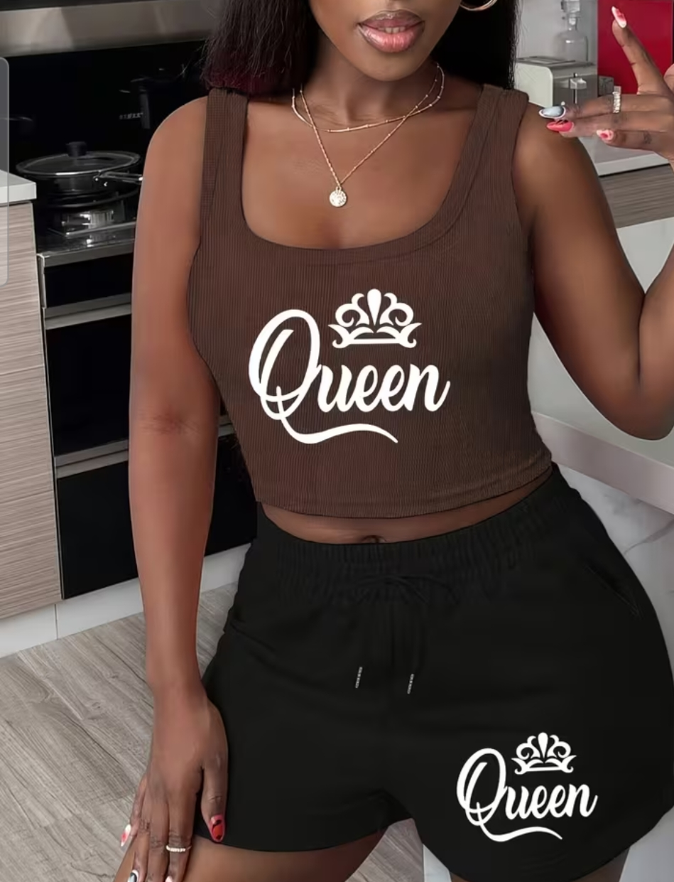 Womens vest top short set