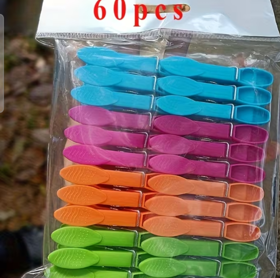 60pc clothes pegs