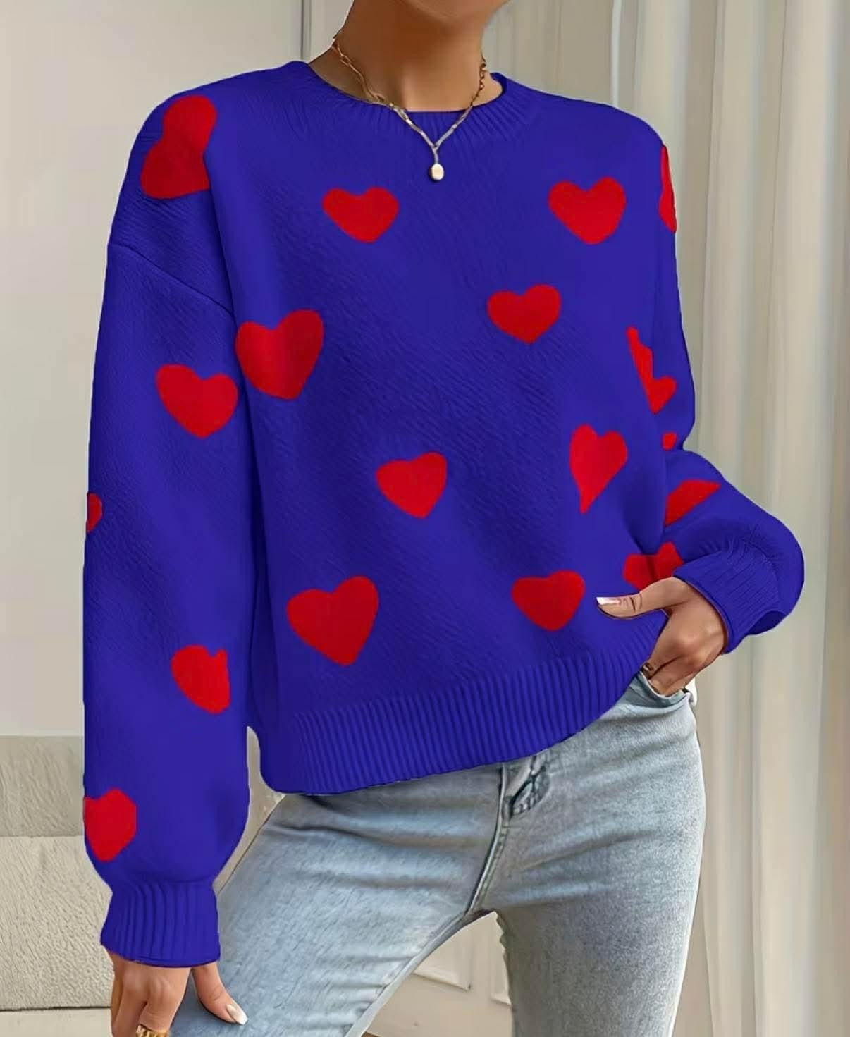 Women Heart Jumper