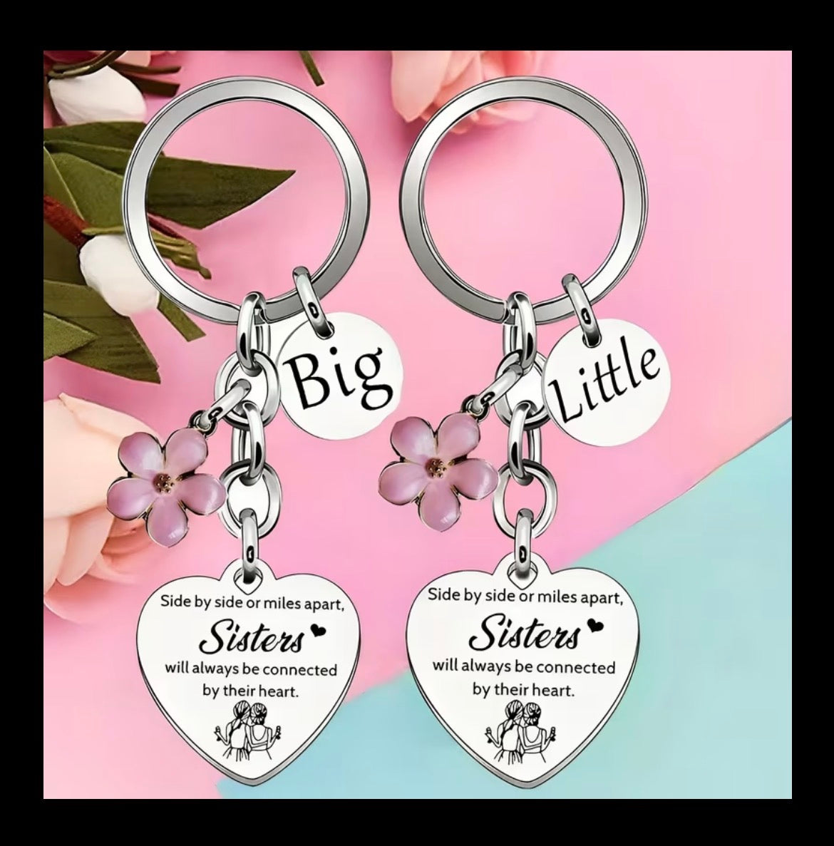 2PC Big Sister & Little Sister KeyRing