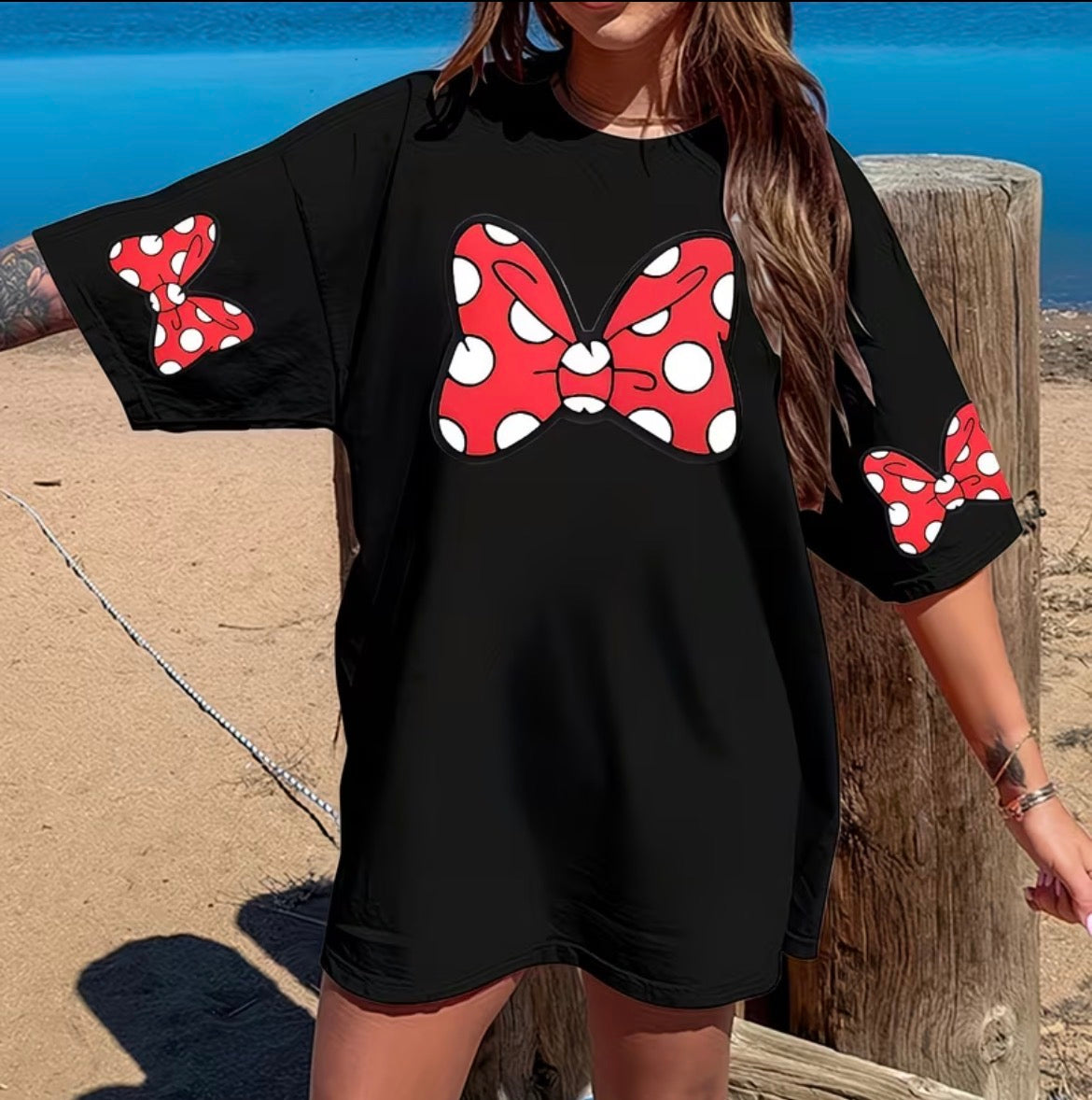 Women Plus Size Mouse T-shirt