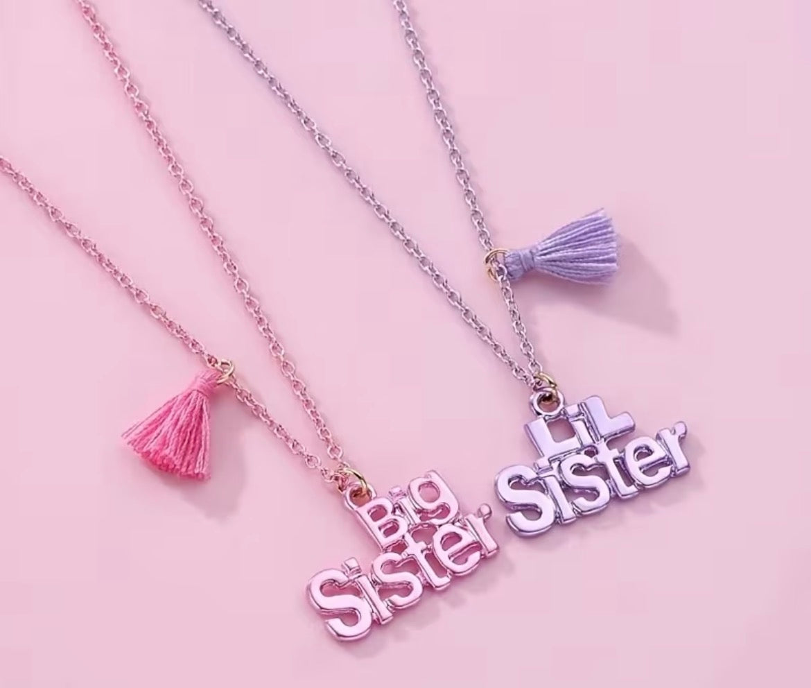 2PC Little Sister & Big Sister Necklace