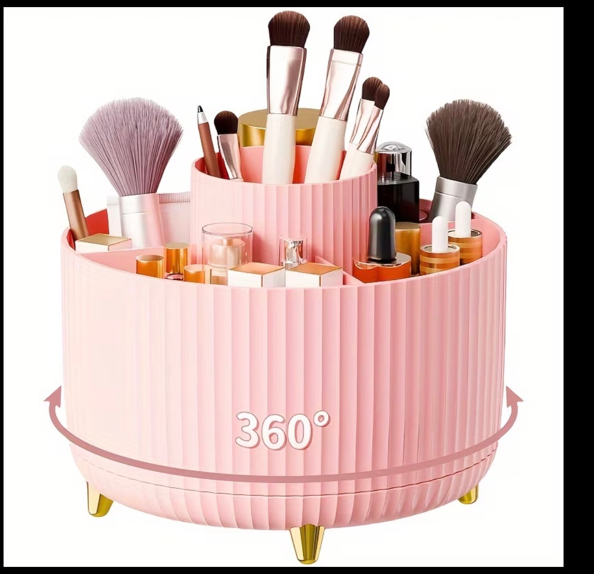 360 Rotating Make Up Brushes Holder