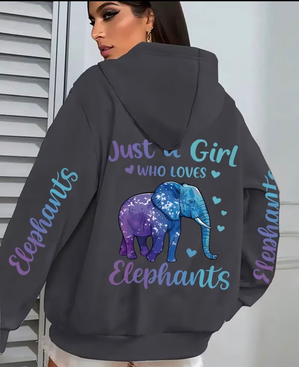Womens Plus Size Zip Up Hoodie