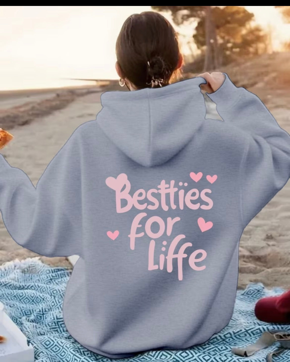 Womens Bestie Life Hoodie
