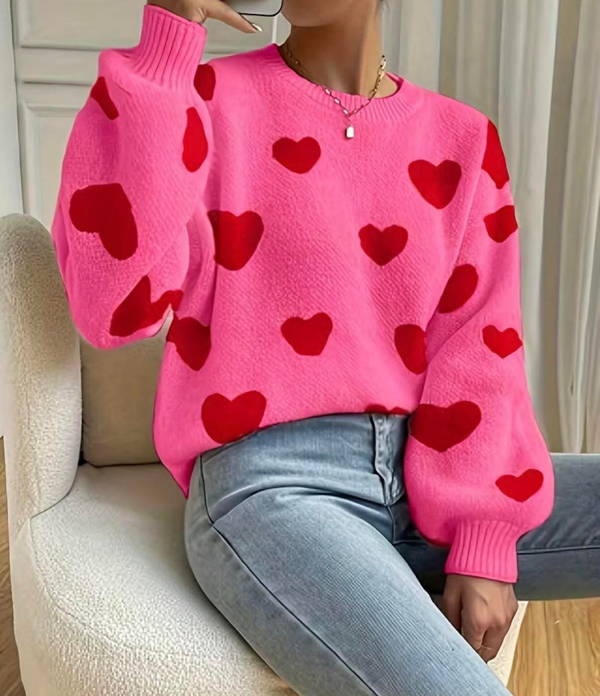 Women Heart Jumper