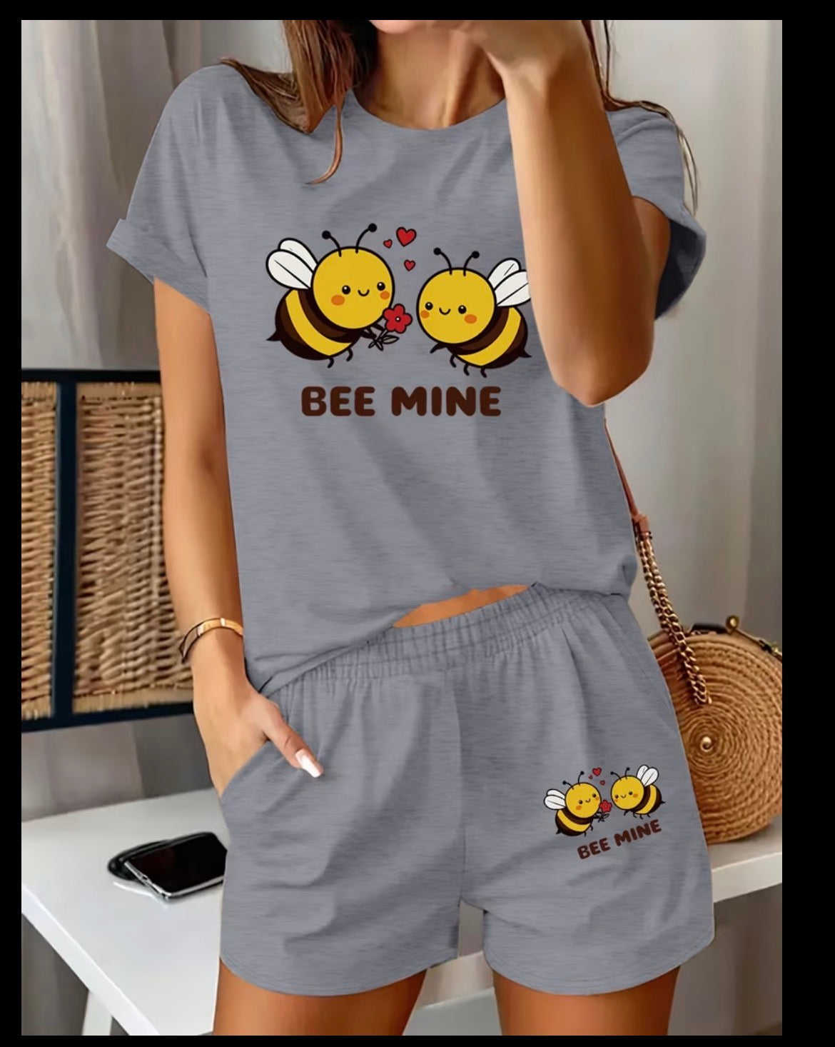 Bee Mine T-shirt & Shorts Set