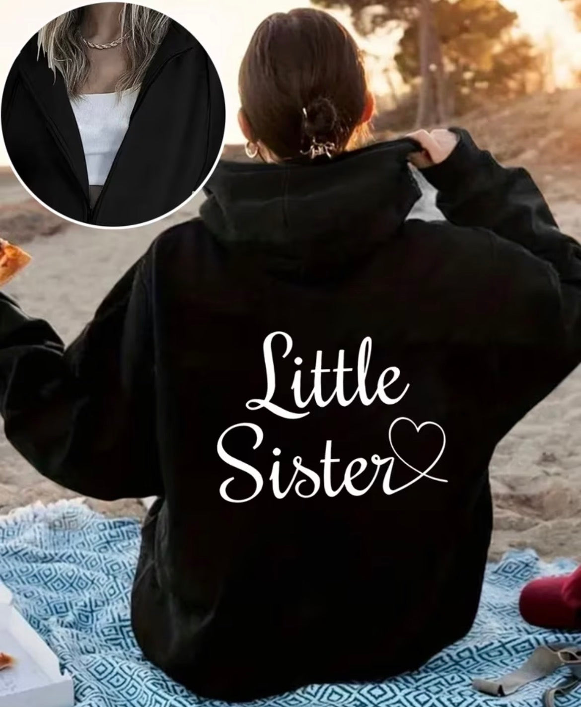 Little Sister Women Hoodie