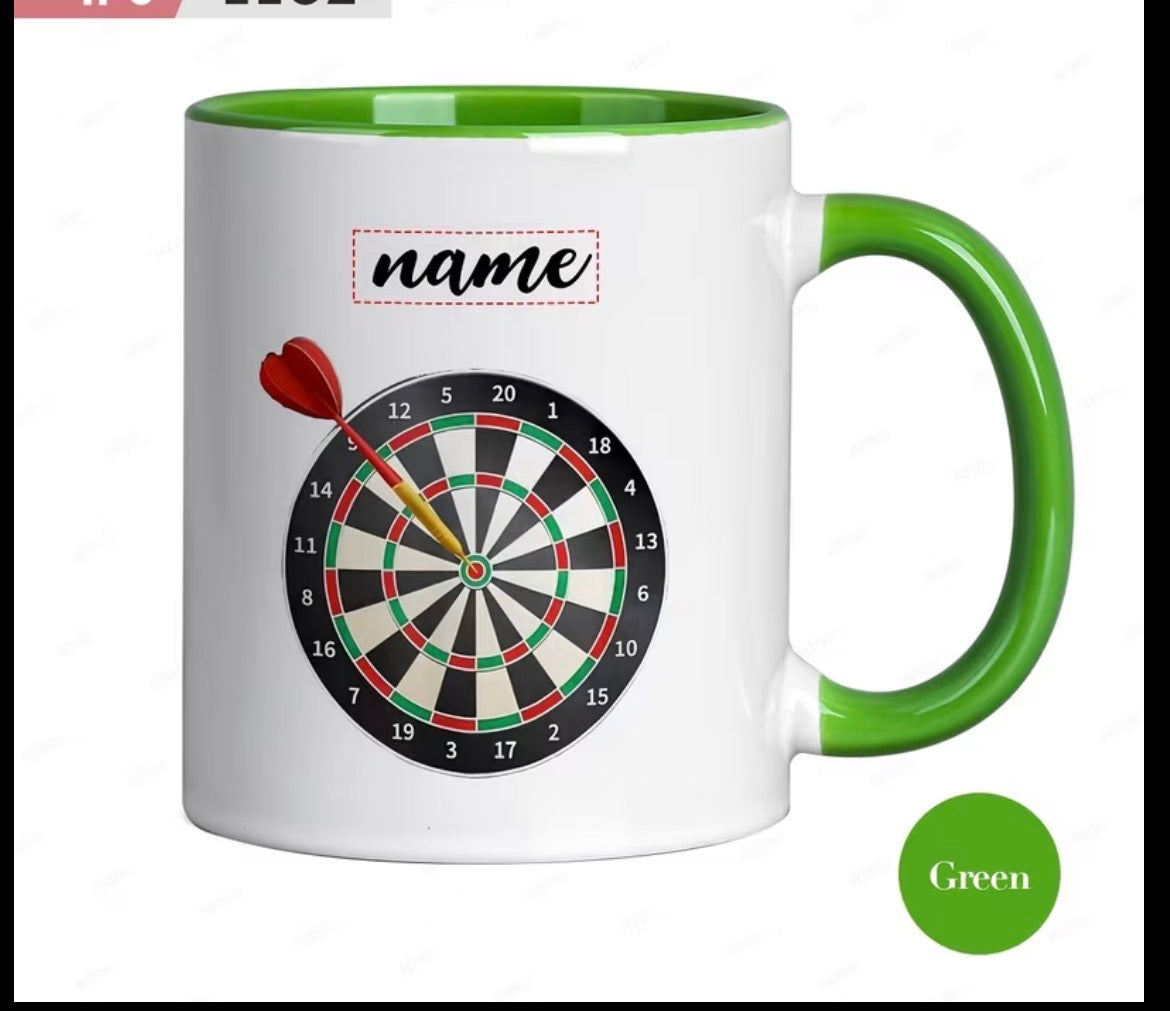 Personiled Darts Mug