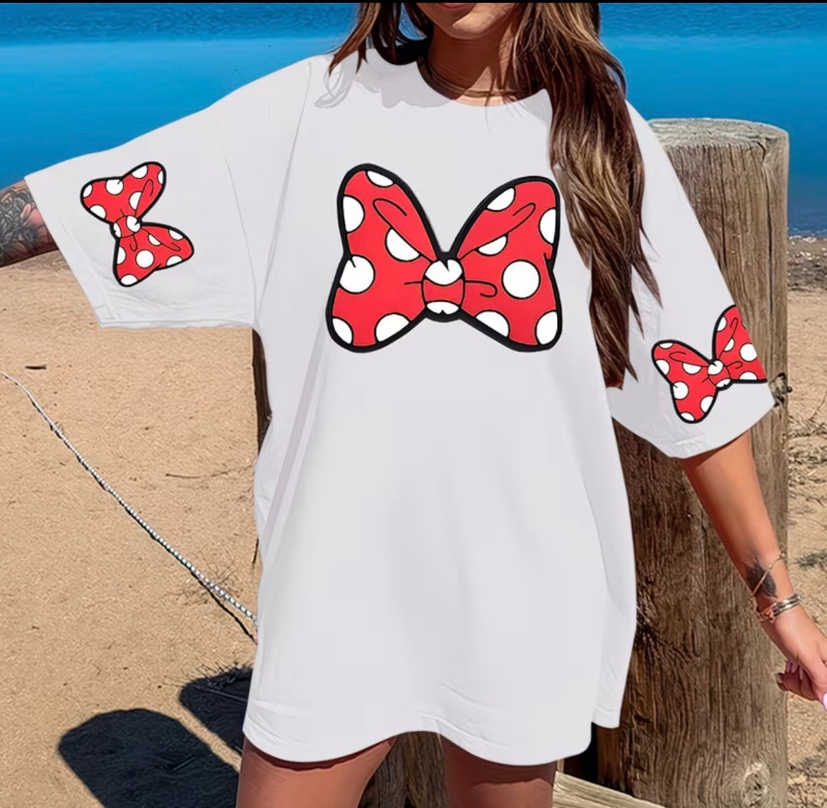 Women Plus Size Mouse T-shirt