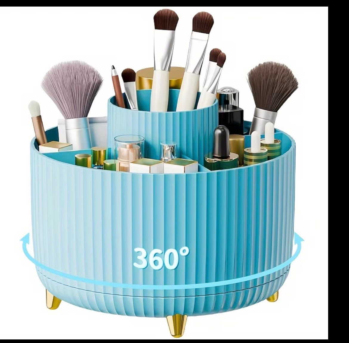 360 Rotating Make Up Brushes Holder