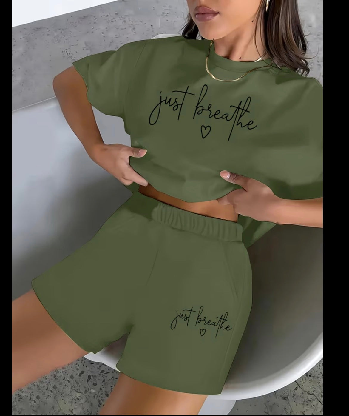 Women T-shirt & Shorts Set