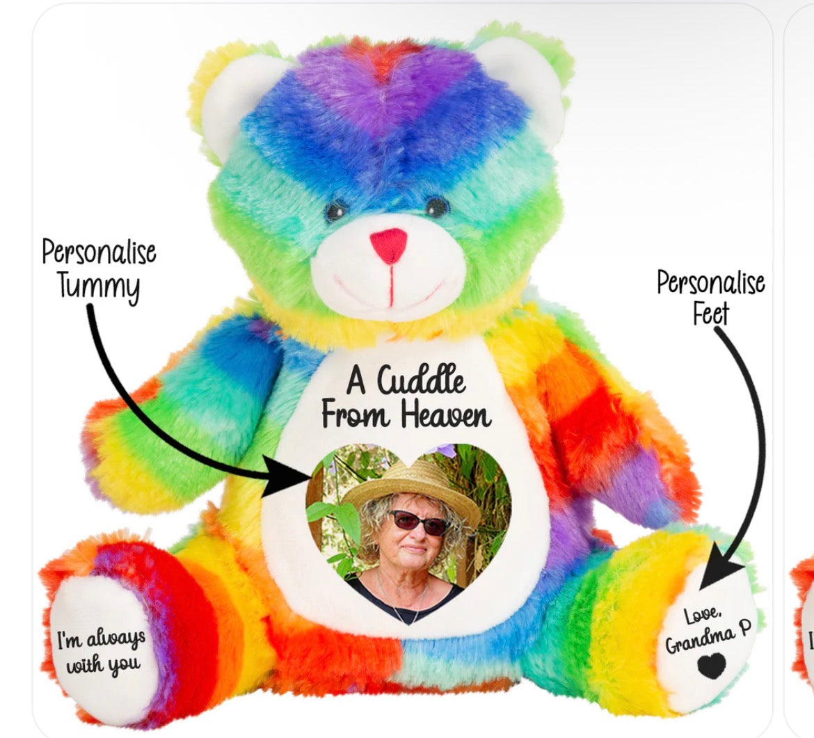 Personiled Love One Rainbow Bear