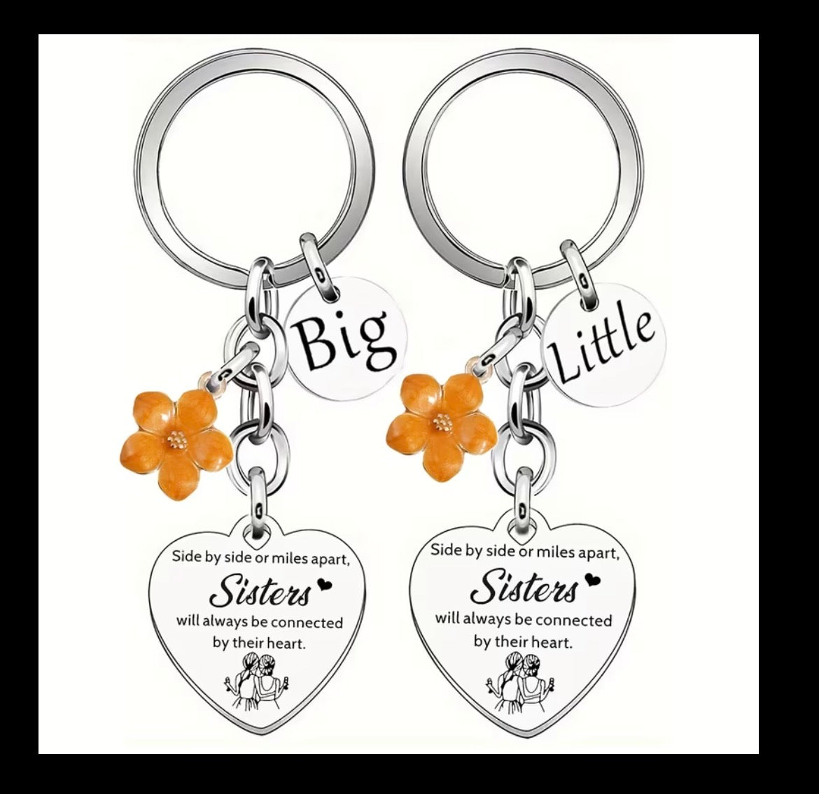 2PC Big Sister & Little Sister KeyRing